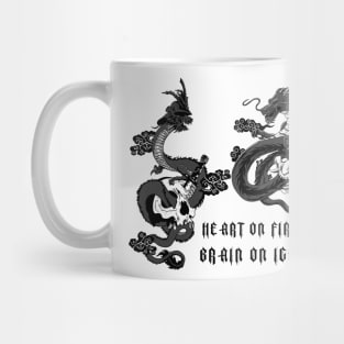 Fire and Ice dragon. Some say the world will end in fire, some say in ice. Mug